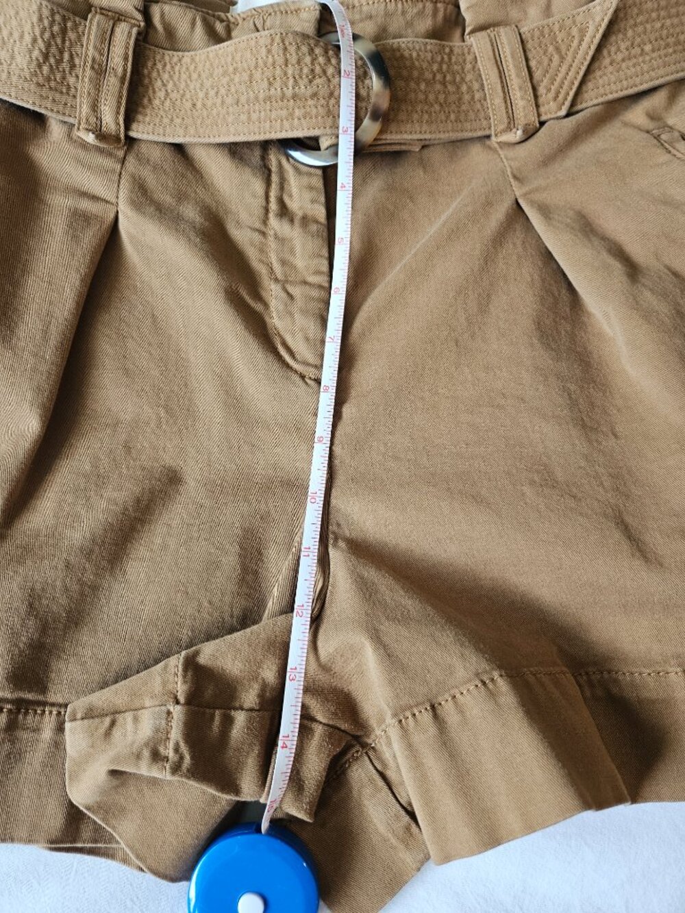 Sézane Rome High Rise Shorts Size 42 - Caramel - Picture 11 of 13